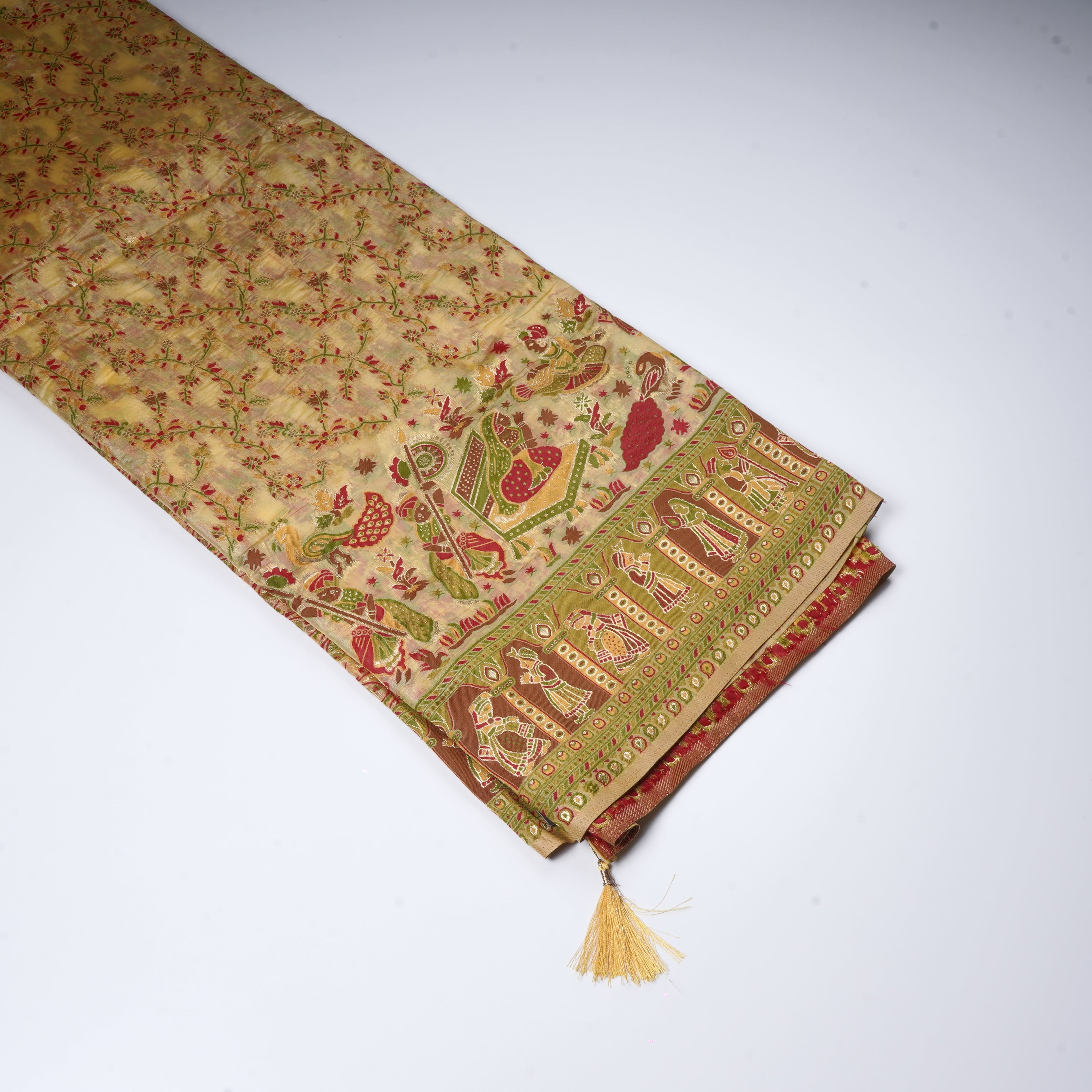 Dola Silk Saree With Pashmina Artistry