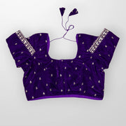 Velvet Square Neck Readymade Blouse