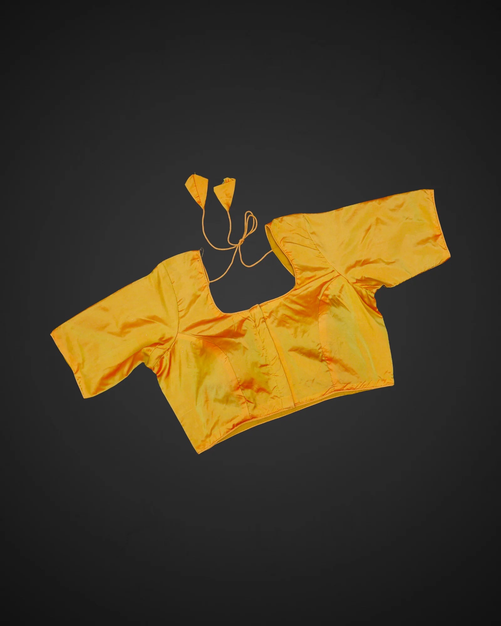 Silk U Neck Blouse Grace Meets Festive Charm