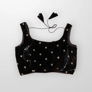 Velvet Charm Ready to Wear Square Neck Blouse