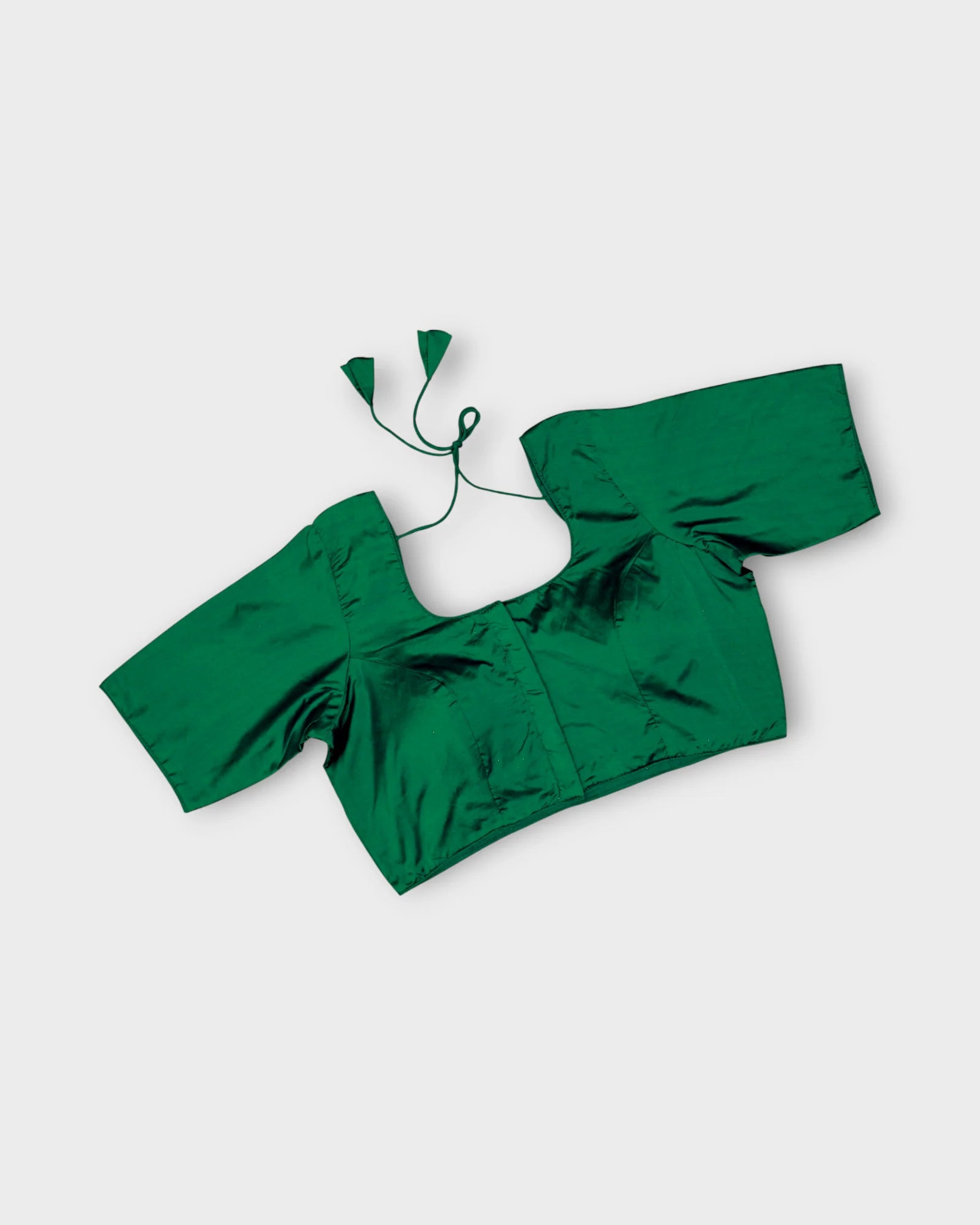 Silk U Neck Blouse Grace Meets Festive Charm