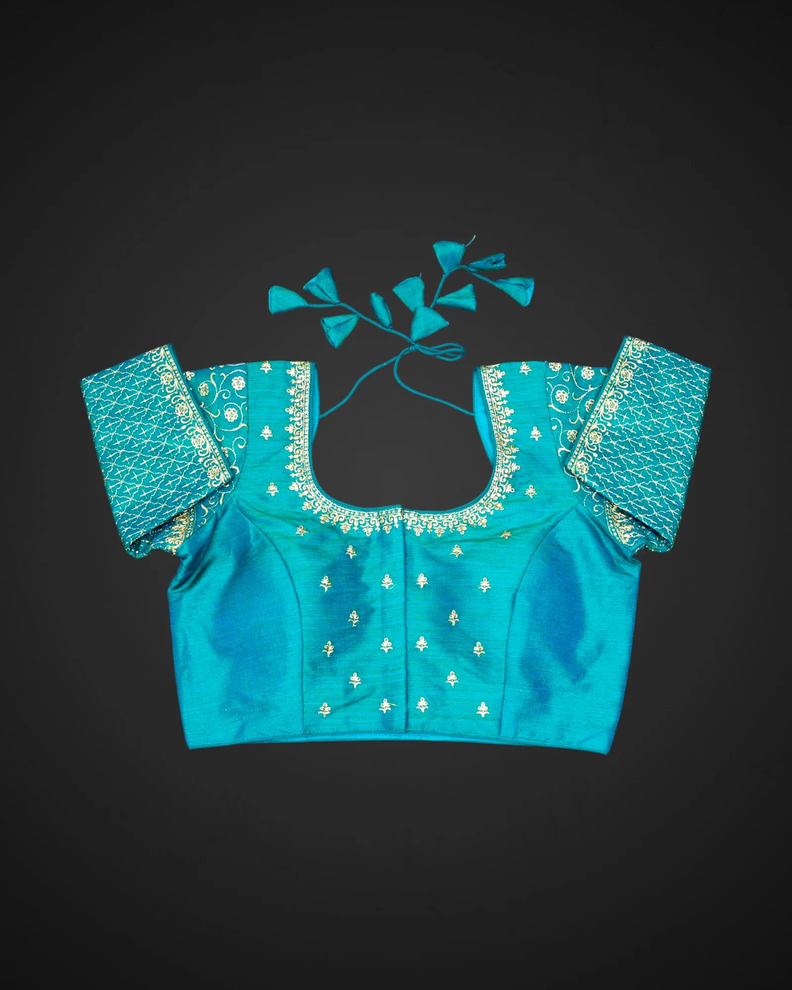 Milan Silk Notched Neck Readymade Blouse