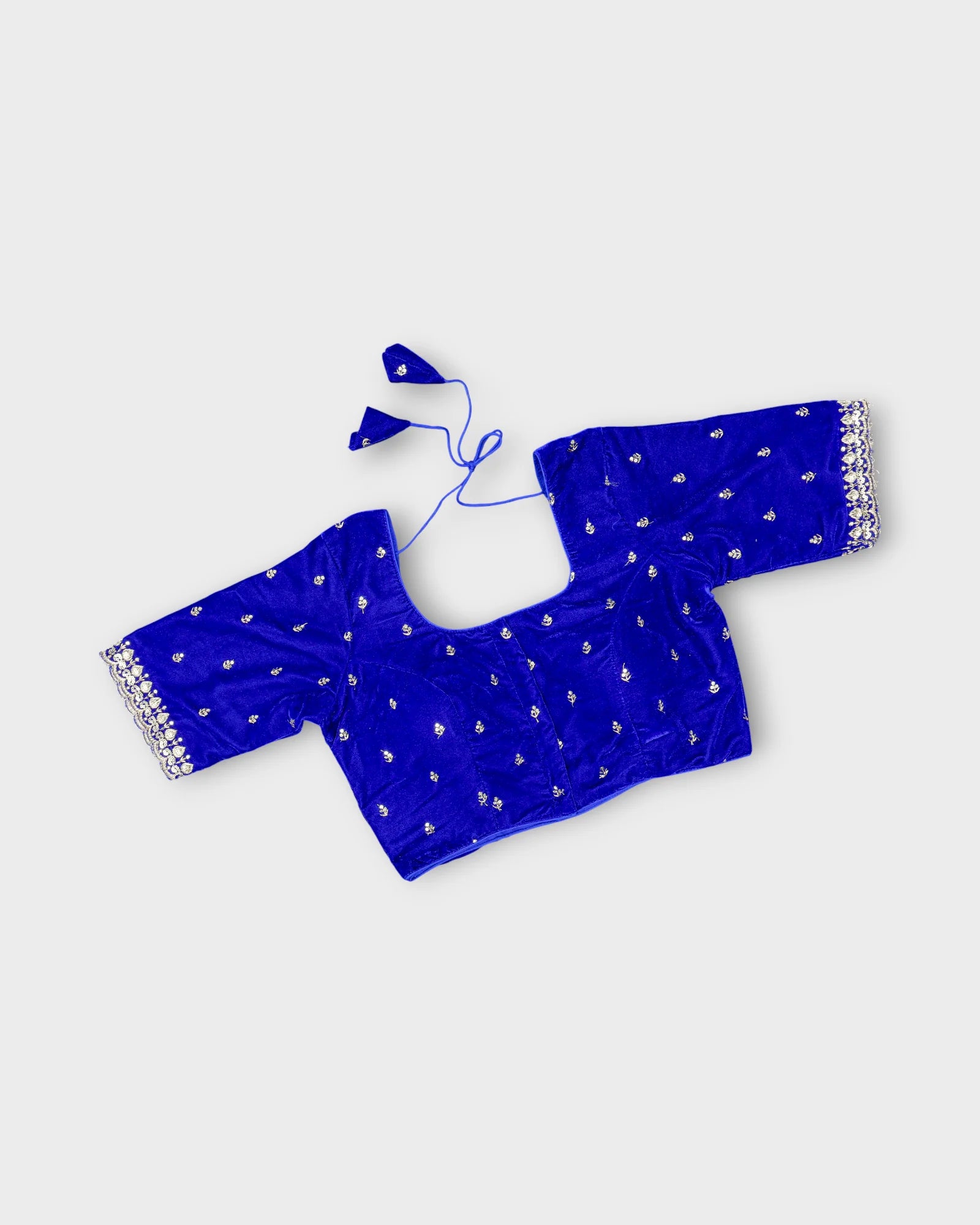 Velvet Square Neck Readymade Blouse