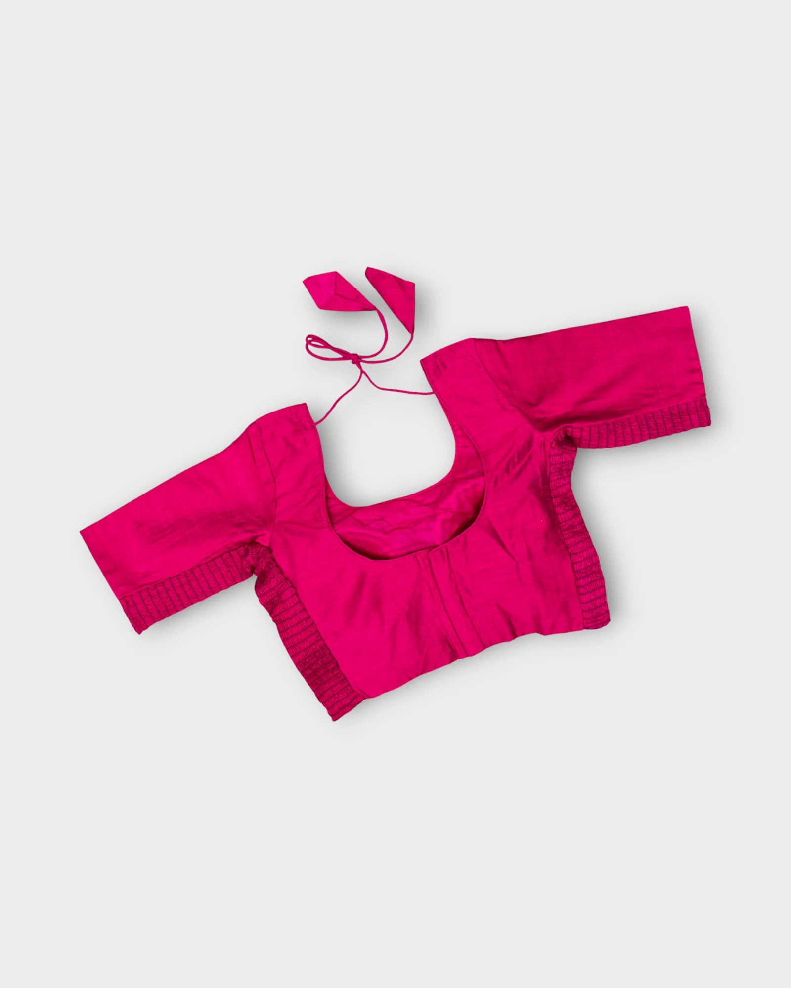 Tussar Silk Embroidered Readymade Blouse