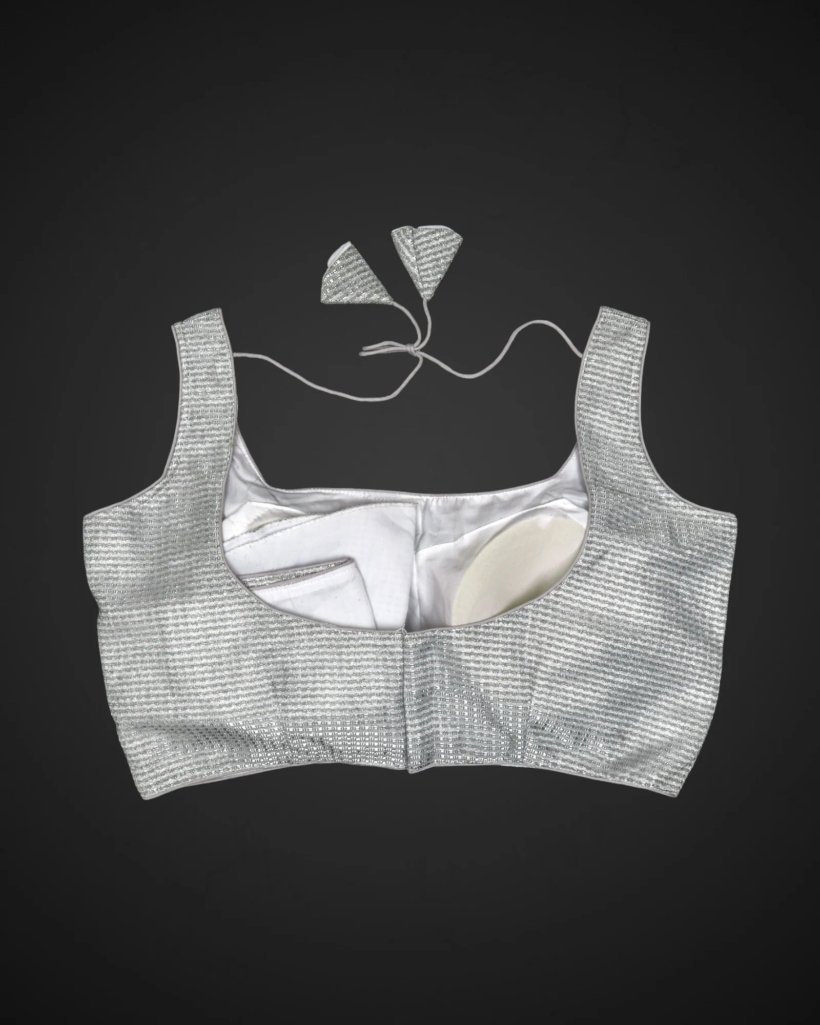 Shimmer Fabric Modern Square Neck Readymade Blouse