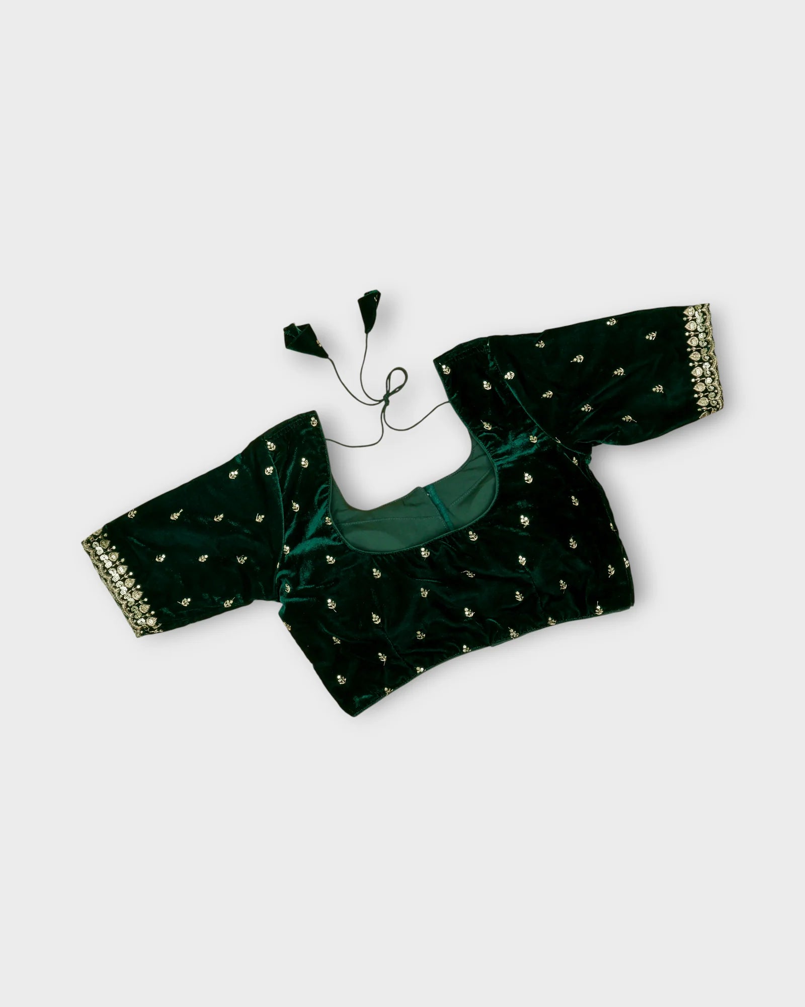 Velvet Square Neck Readymade Blouse