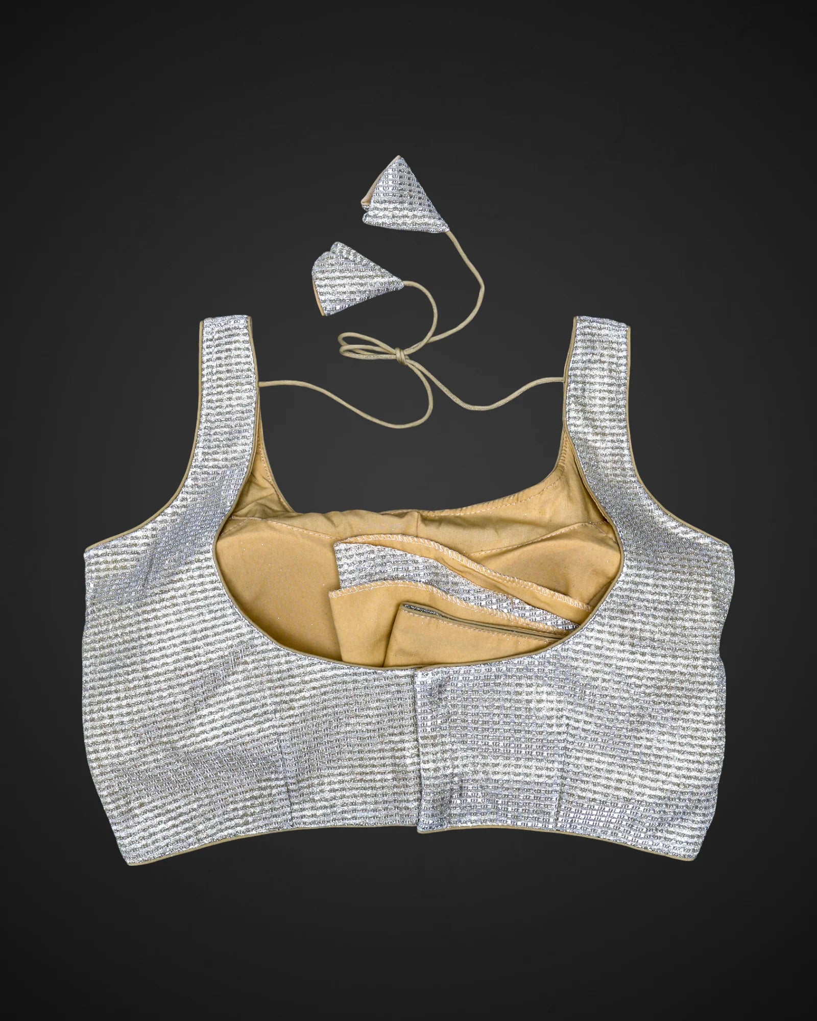 Shimmer Fabric Modern Square Neck Readymade Blouse