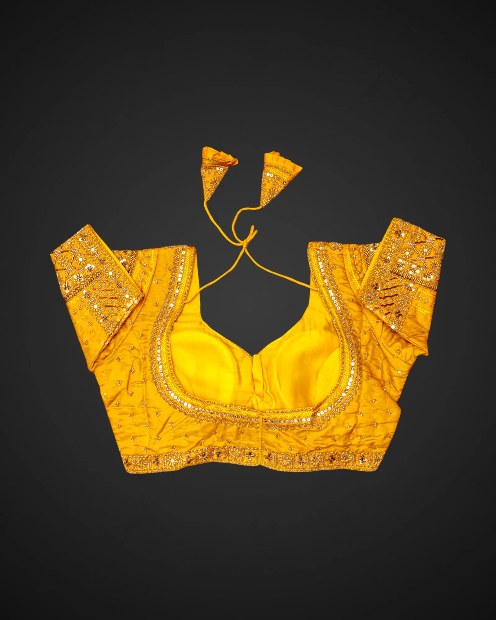 Cosmos Silk Notched Neck Readymade Blouse