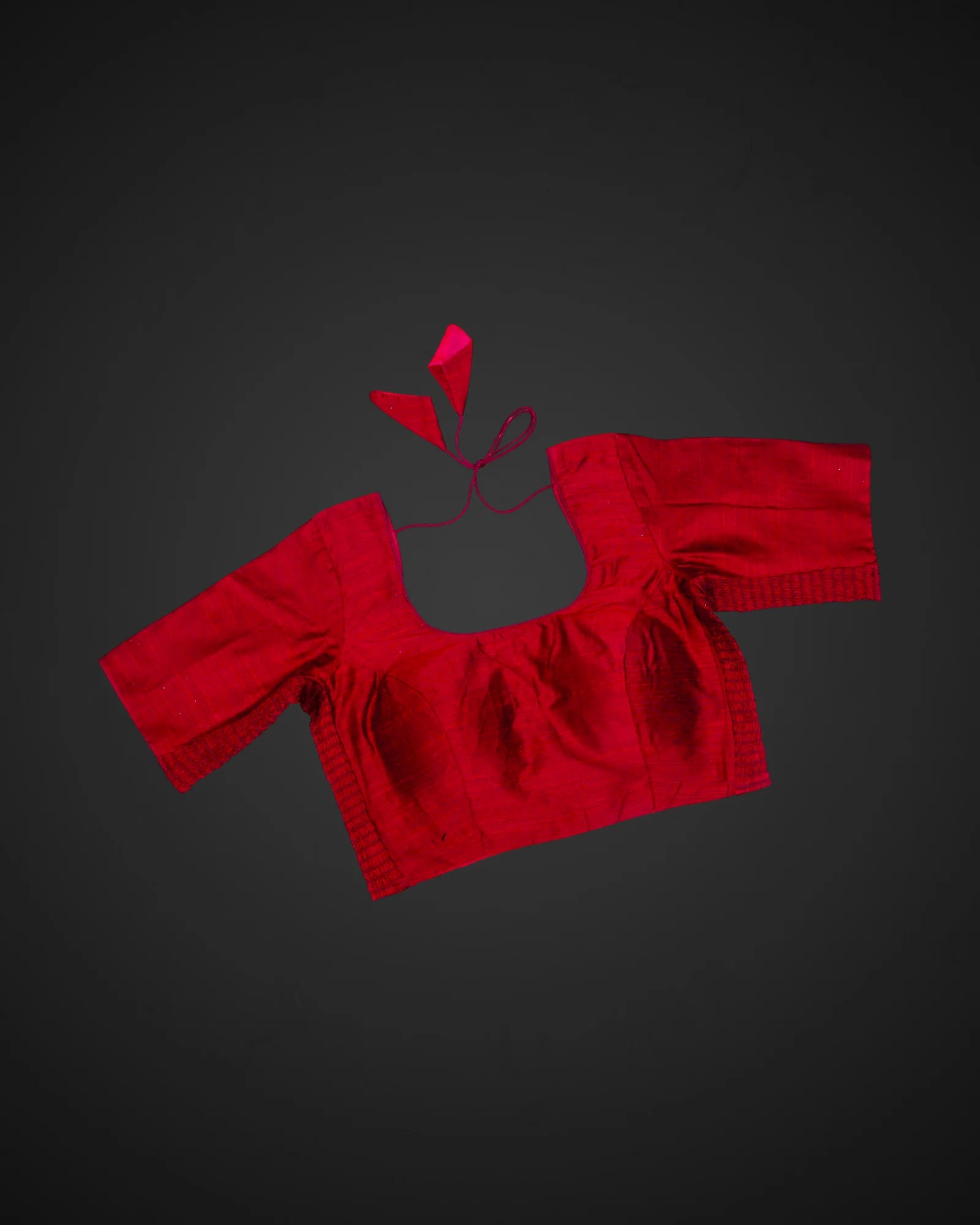 Tussar Silk Embroidered Readymade Blouse