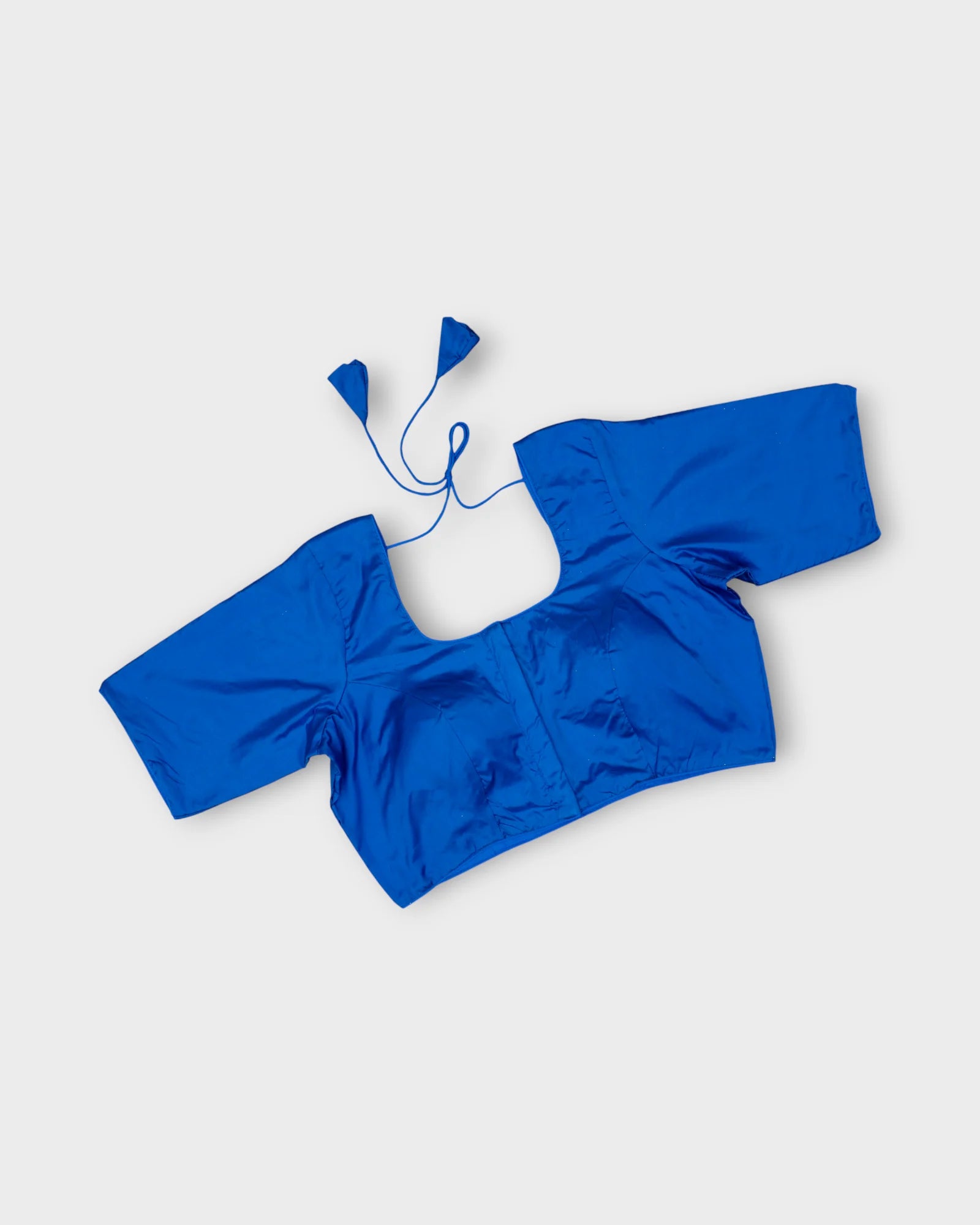 Silk U Neck Blouse Grace Meets Festive Charm