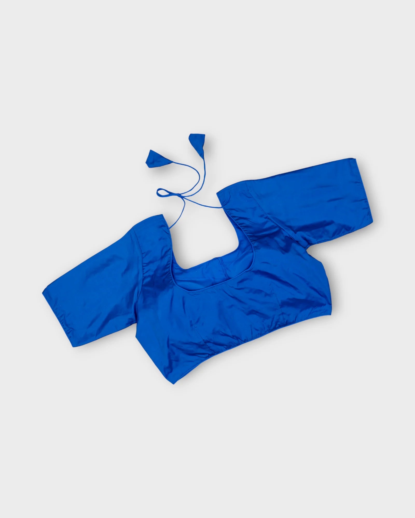 Silk U Neck Blouse Grace Meets Festive Charm