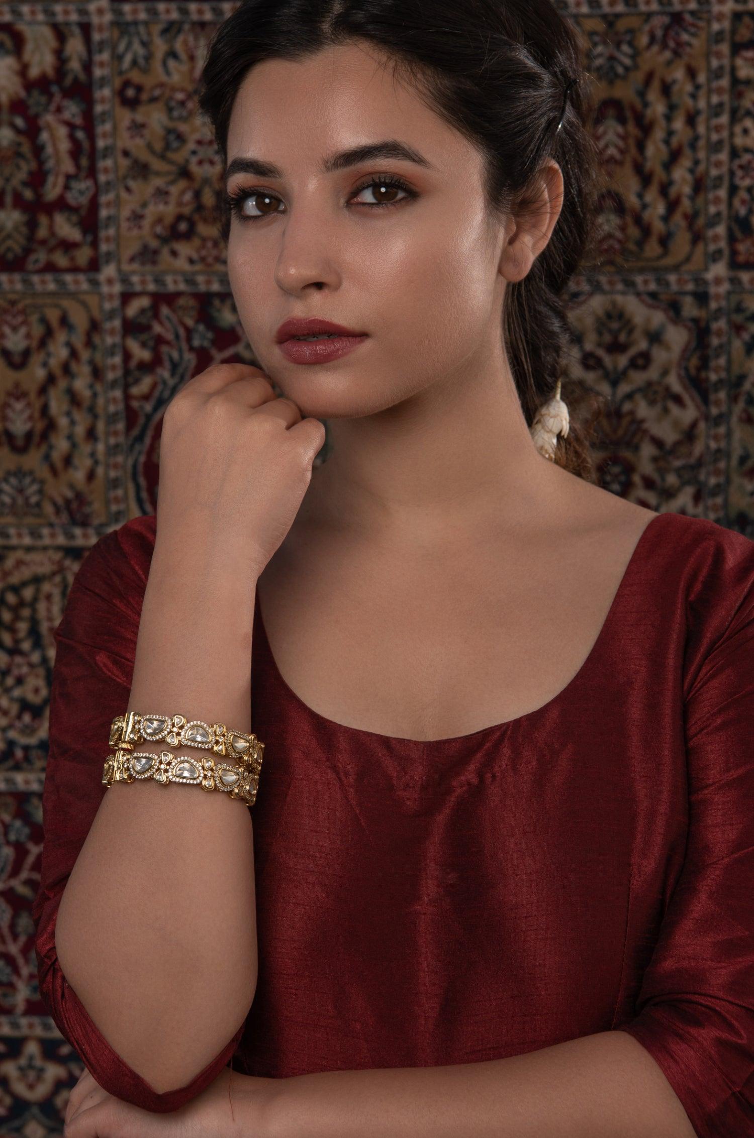 Exquisite Intricacy Statement Bangles - Dyulokha
