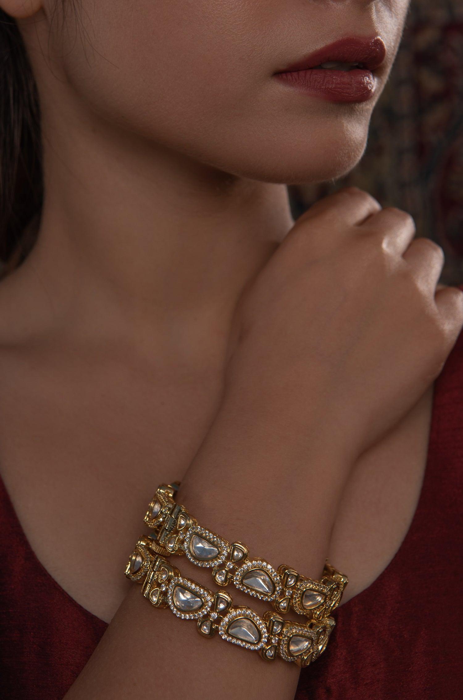 Exquisite Intricacy Statement Bangles - Dyulokha