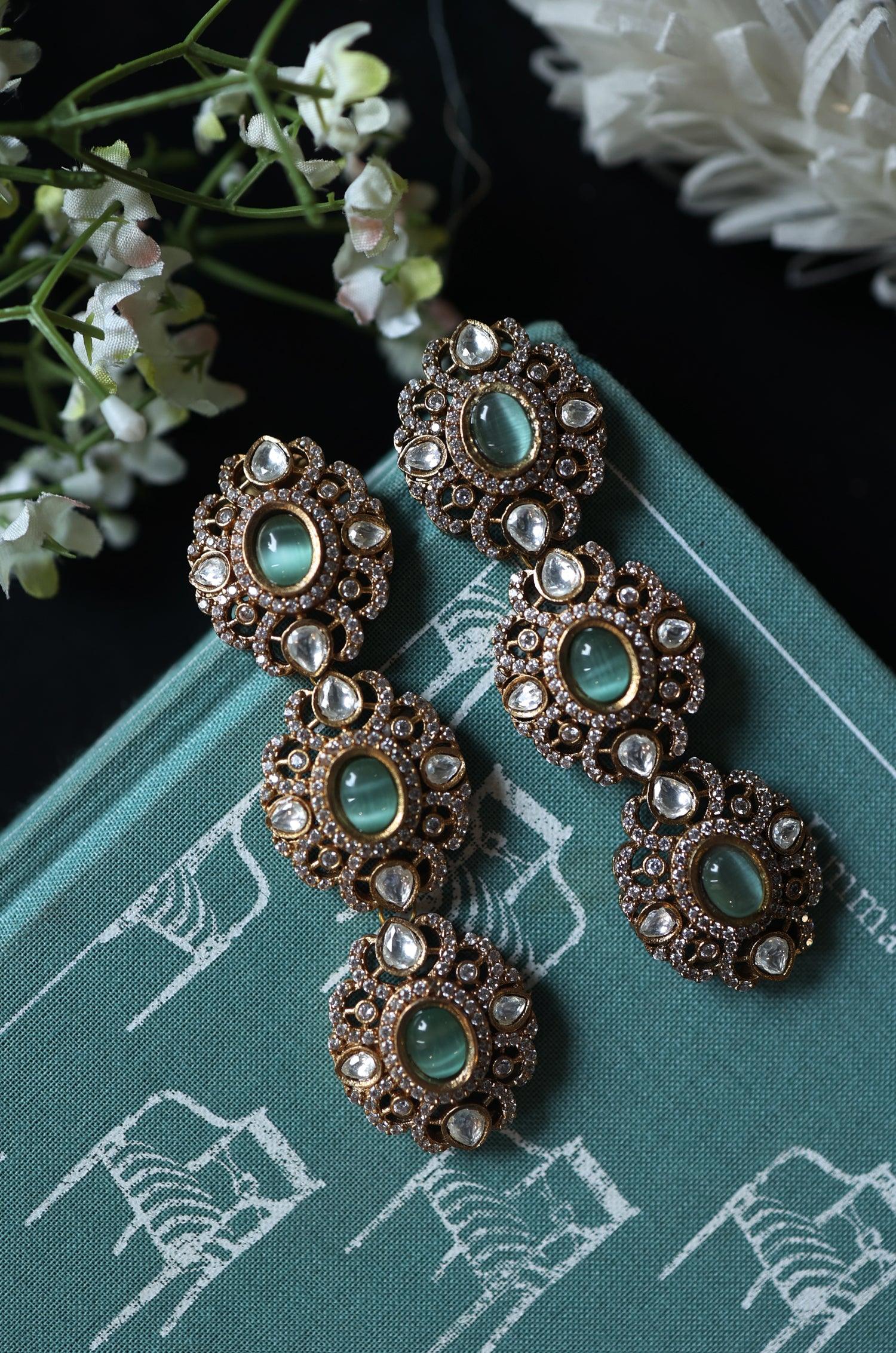 Glamorous Pop Fluorite Earrings - Dyulokha