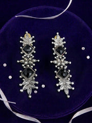 Sliver Onyx Danglers