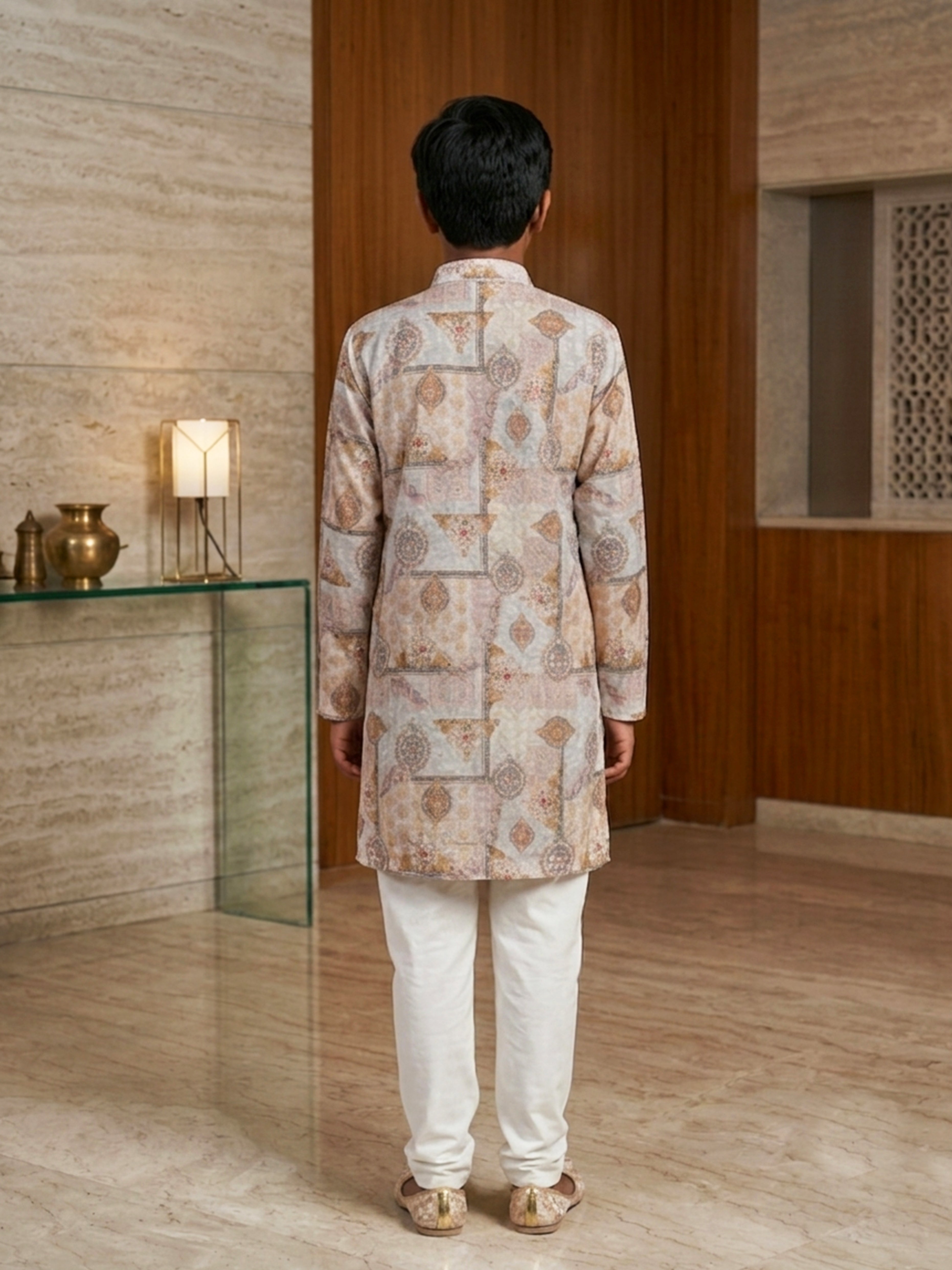Boys Traditional Embroidered Kurta Pajama