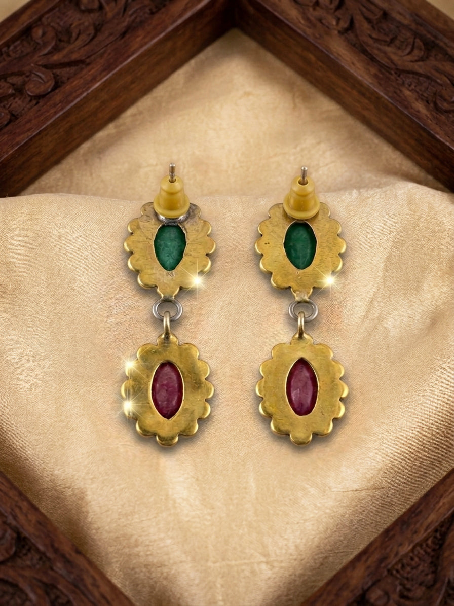 Vert Rose Danglers