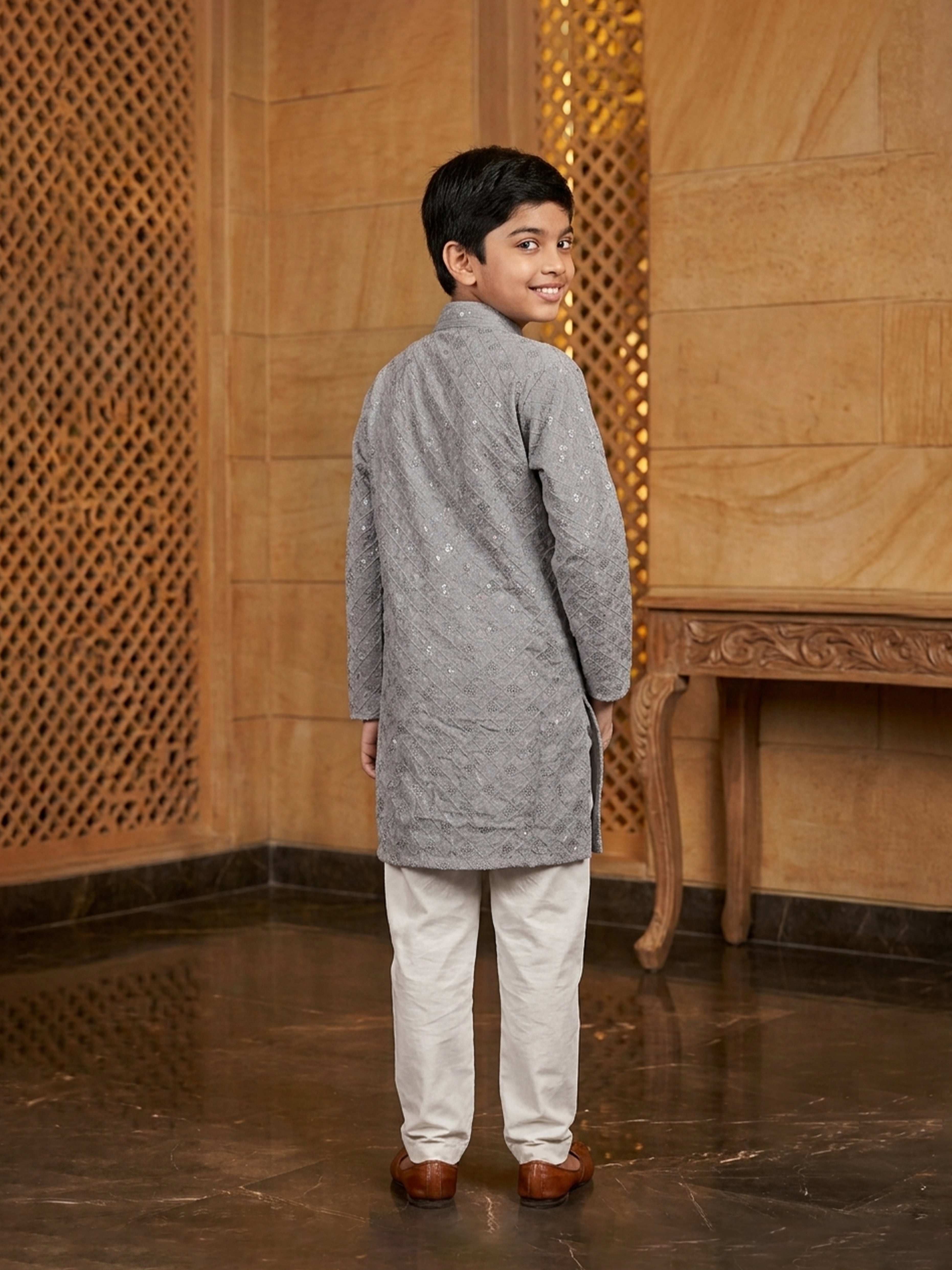 Embroidered Style Kurta Pajama Set