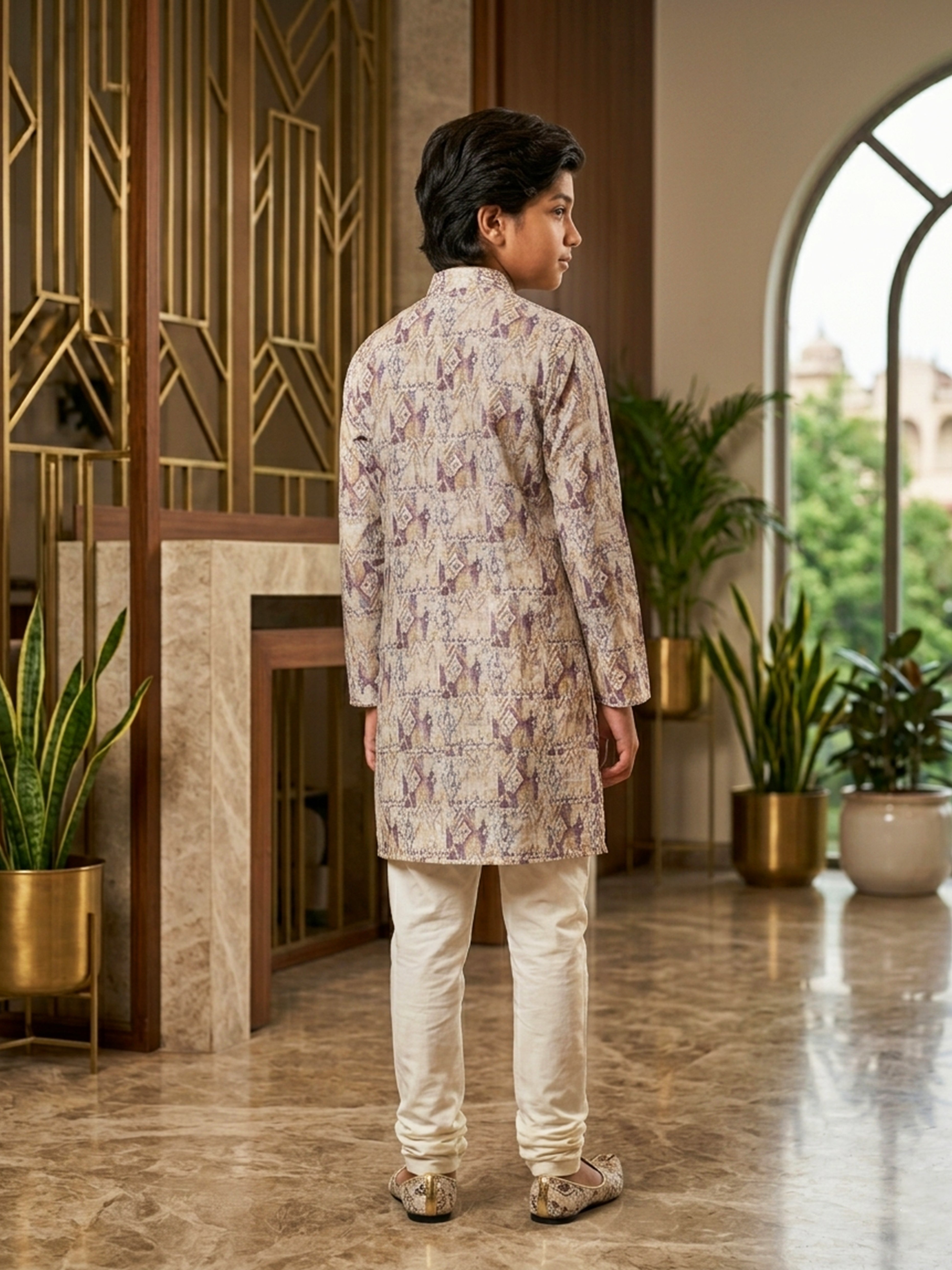 Block Print Cotton Kurta Pajama Set