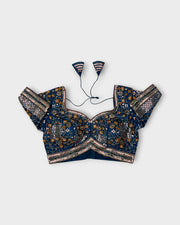 Cosmos Silk Embroidered Readymade Blouse