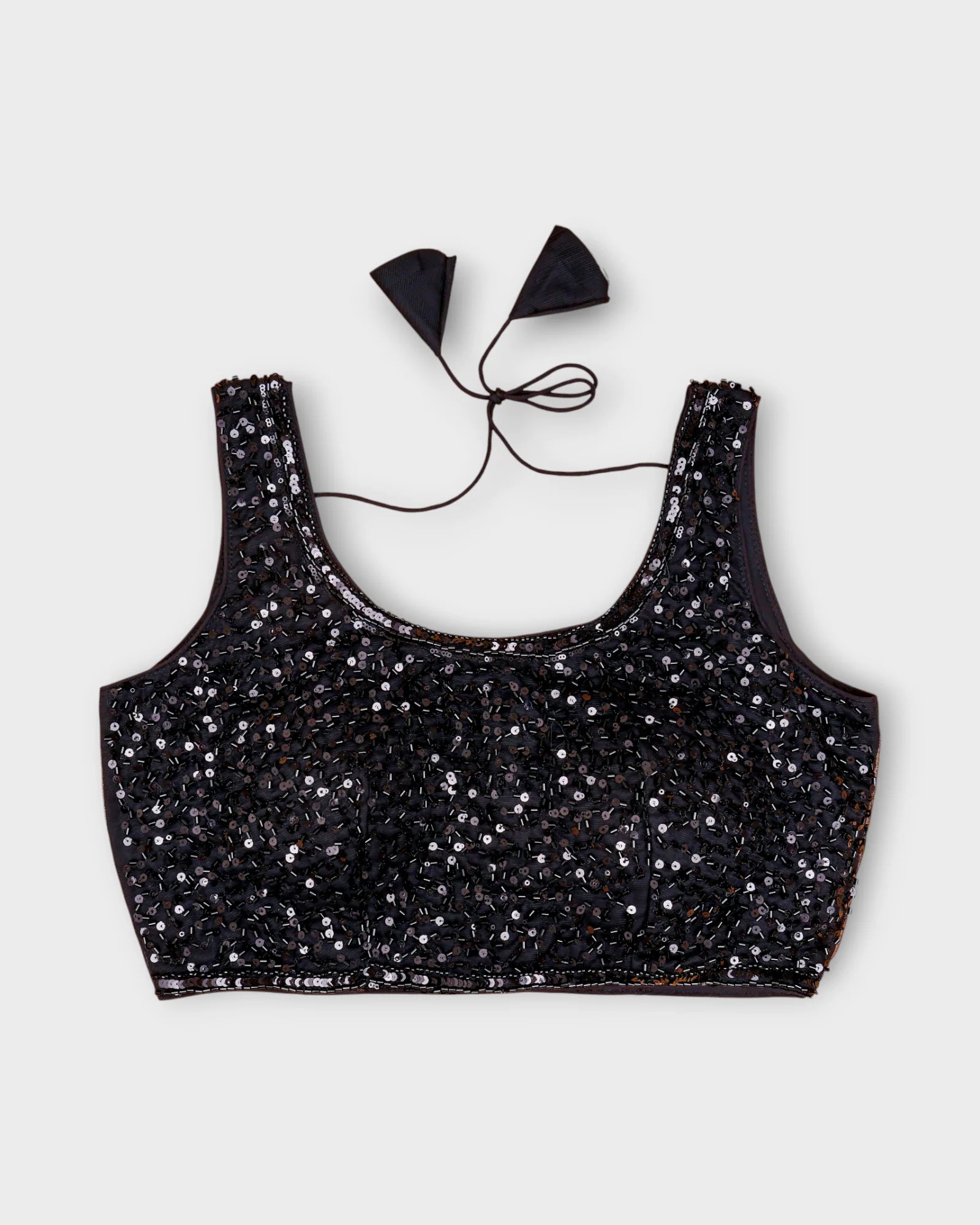 Net U Neck Readymade Blouse With Closure