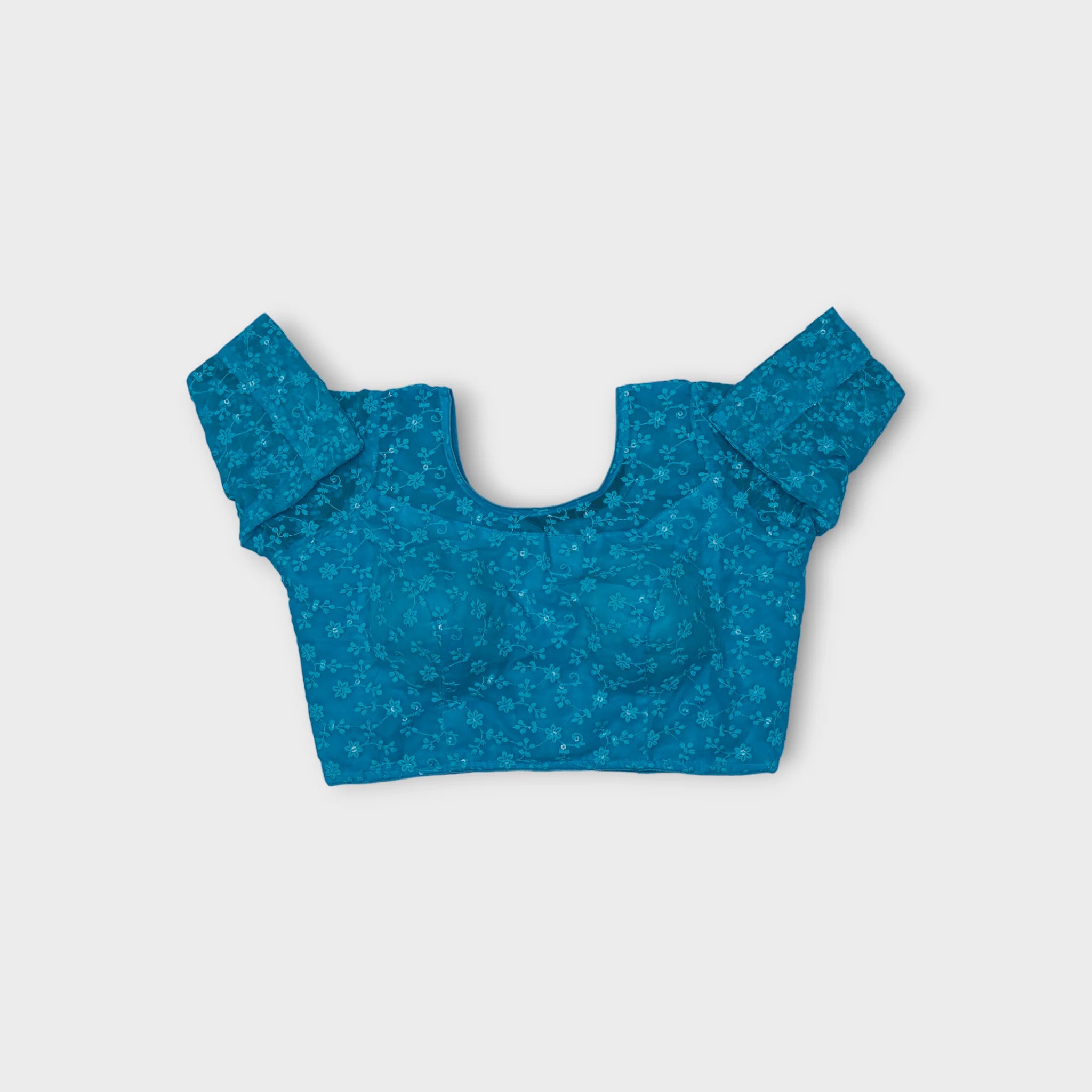U Neck Georgette Readymade Blouse