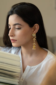Exquisite Kundan Jhumkas - Dyulokha