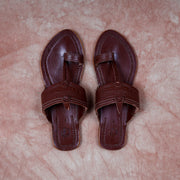 Handcrafted Dark Brown Kolhapuri Sandals