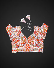 V Neck Georgette Readymade Blouse