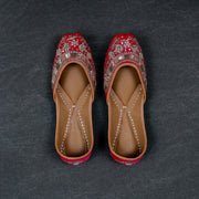 Rani Pink Velvet Fusion Jutti