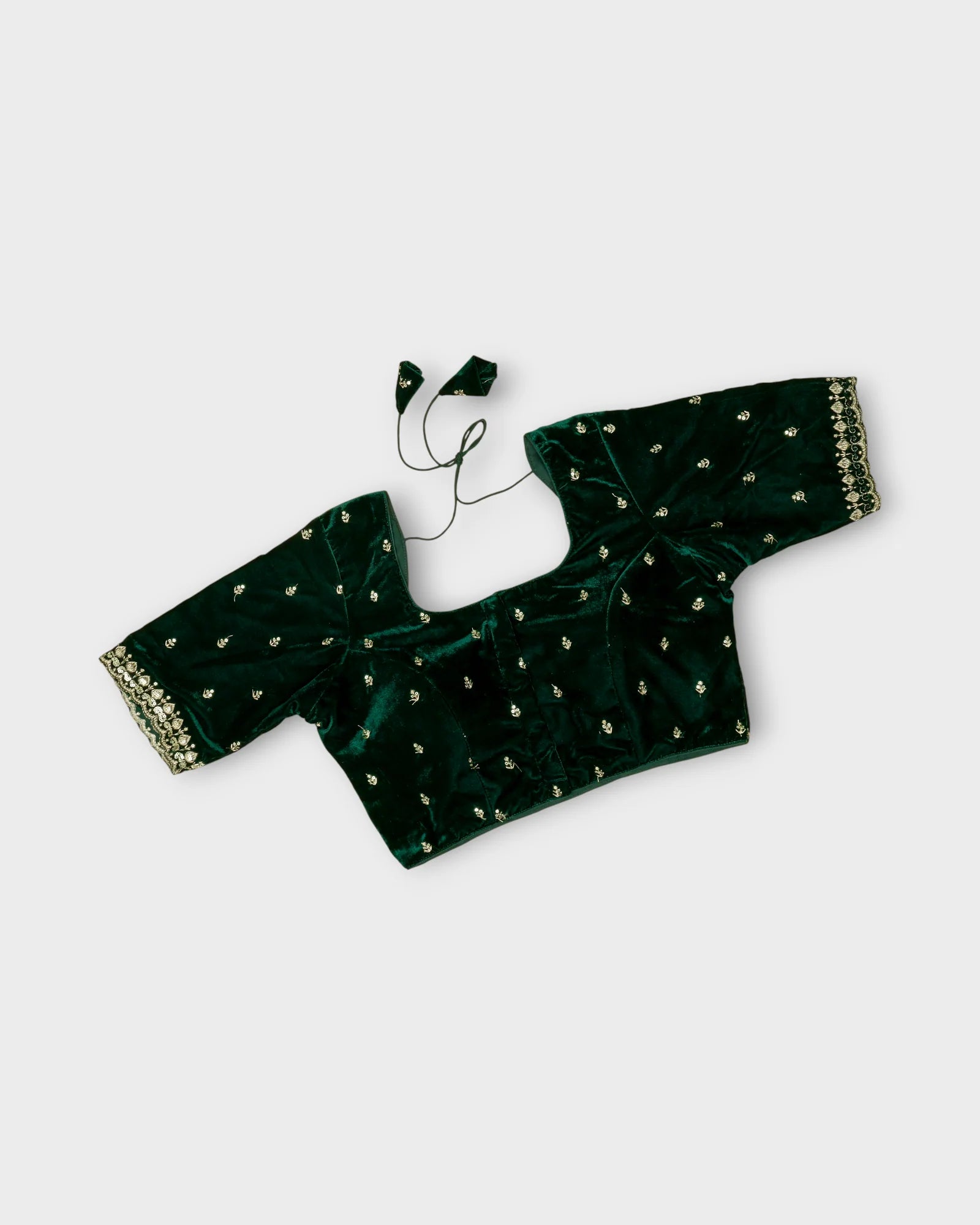 Velvet Square Neck Readymade Blouse