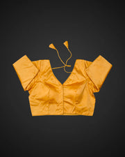Silk U Neck Half Sleeve Readymade Blouse