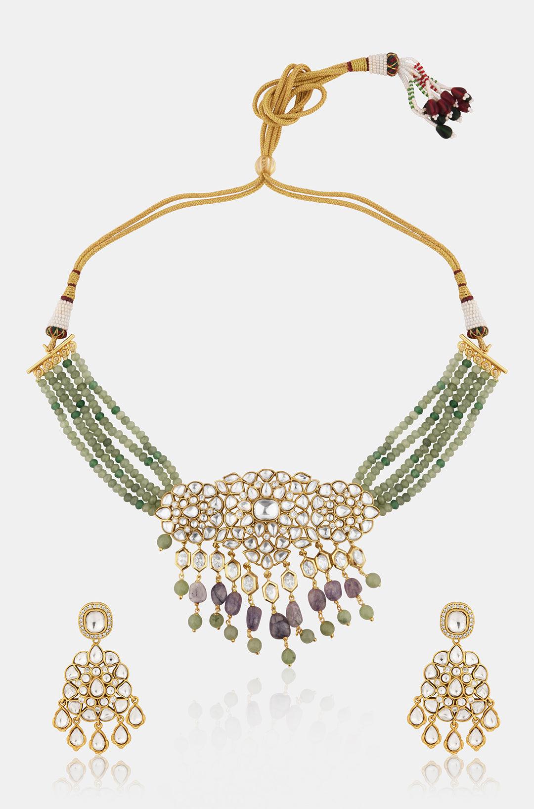 Vibrant Harmony Multicolor Choker Set - Dyulokha