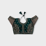 Phantom Silk Cutout Readymade Blouse