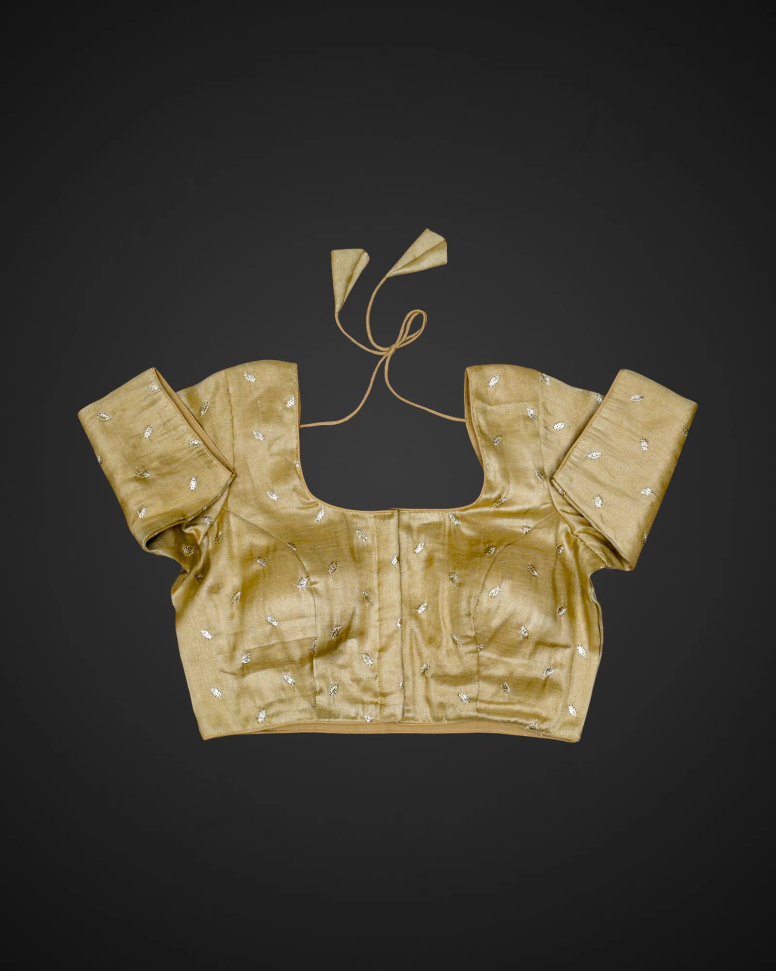 Tissue Deep Back Readymade Blouse