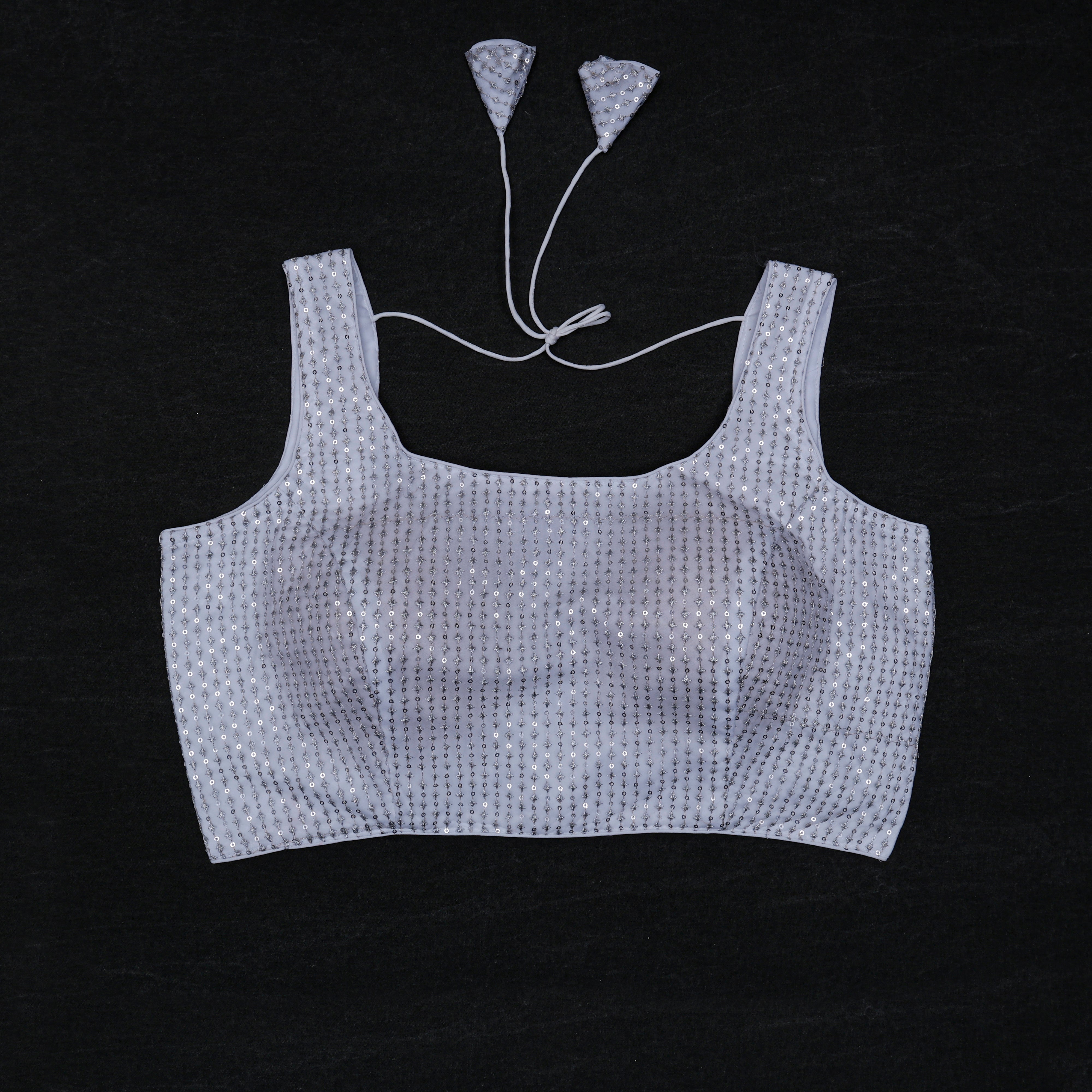 Embroidered Cotton Square Neck Readymade Blouse