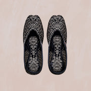 Black Two Tone Heritage Jutti