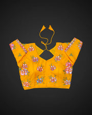 Georgette Cutout Back Readymade Blouse