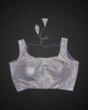 Shimmer Crush Fabric Square Neck Readymade Blouse
