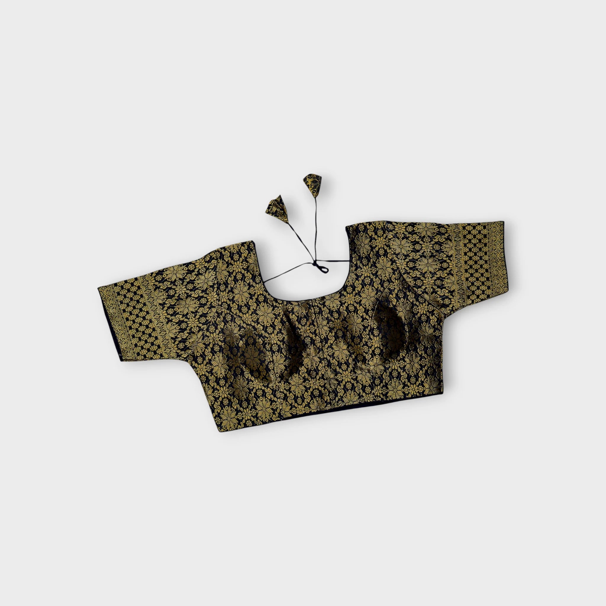 Gold Zari Brocade Silk Readymade Blouse
