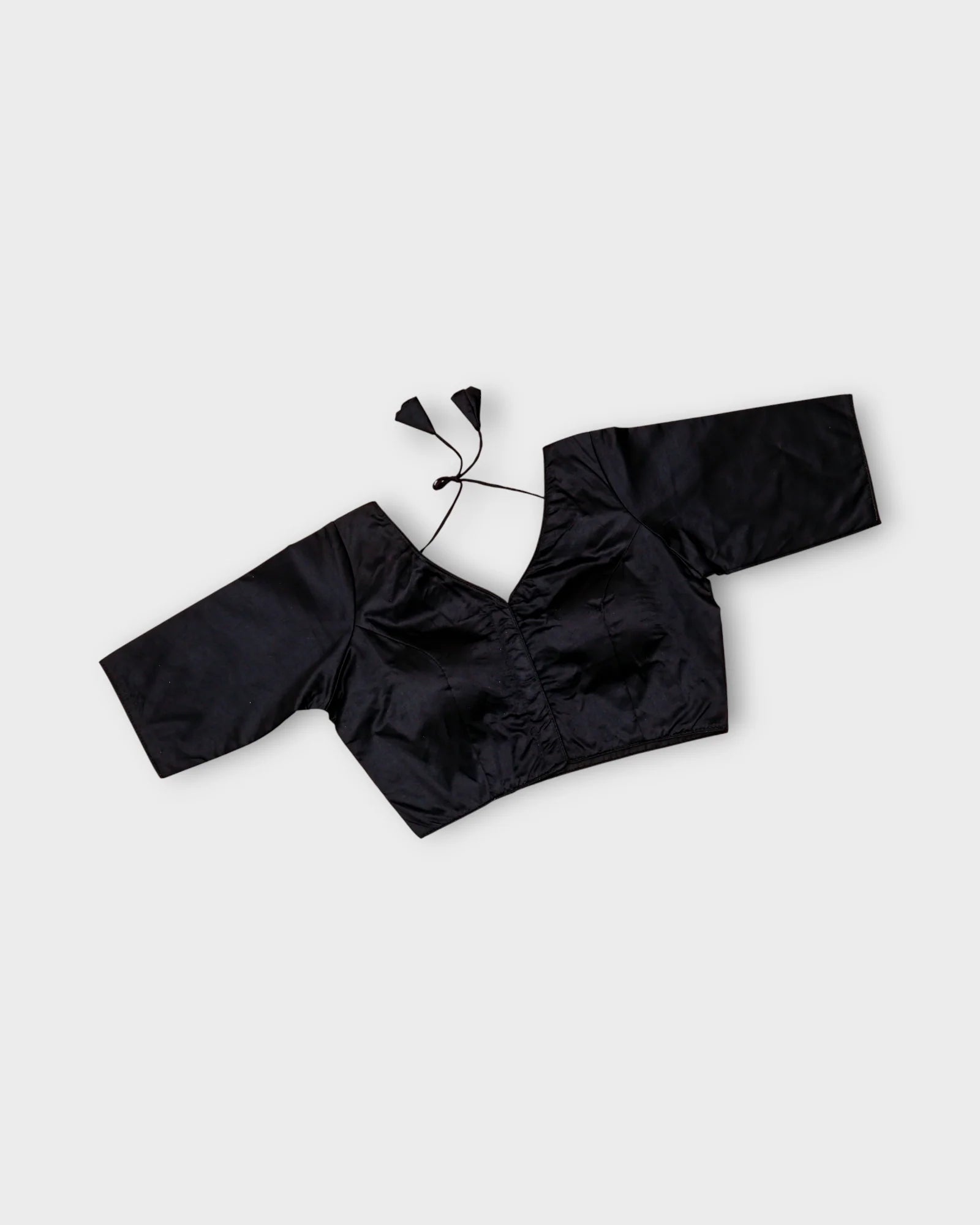 Silk U Neck Half Sleeve Readymade Blouse