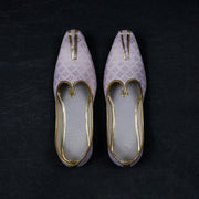 Textured Baby Pink Ethnic Mojari