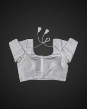 Cotton Deep Back U Neck Readymade Blouse