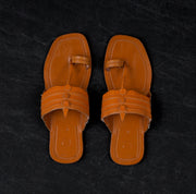Tan Handcrafted Traditional Kolhapuri Sandals