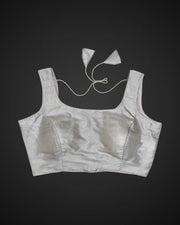 Organza Silk Deep Back Readymade Blouse