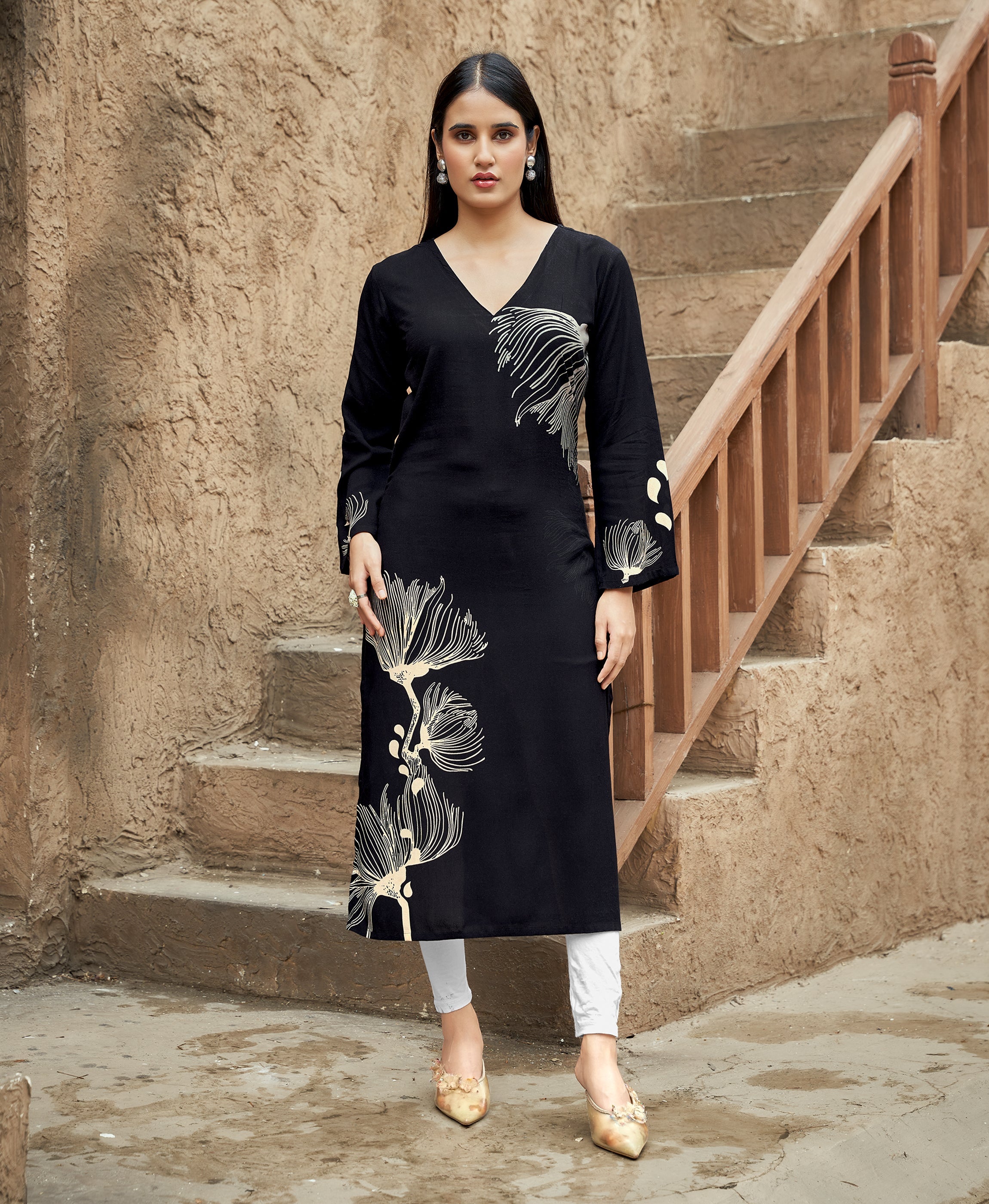 Multicolor Cotton Printed Kurta Set