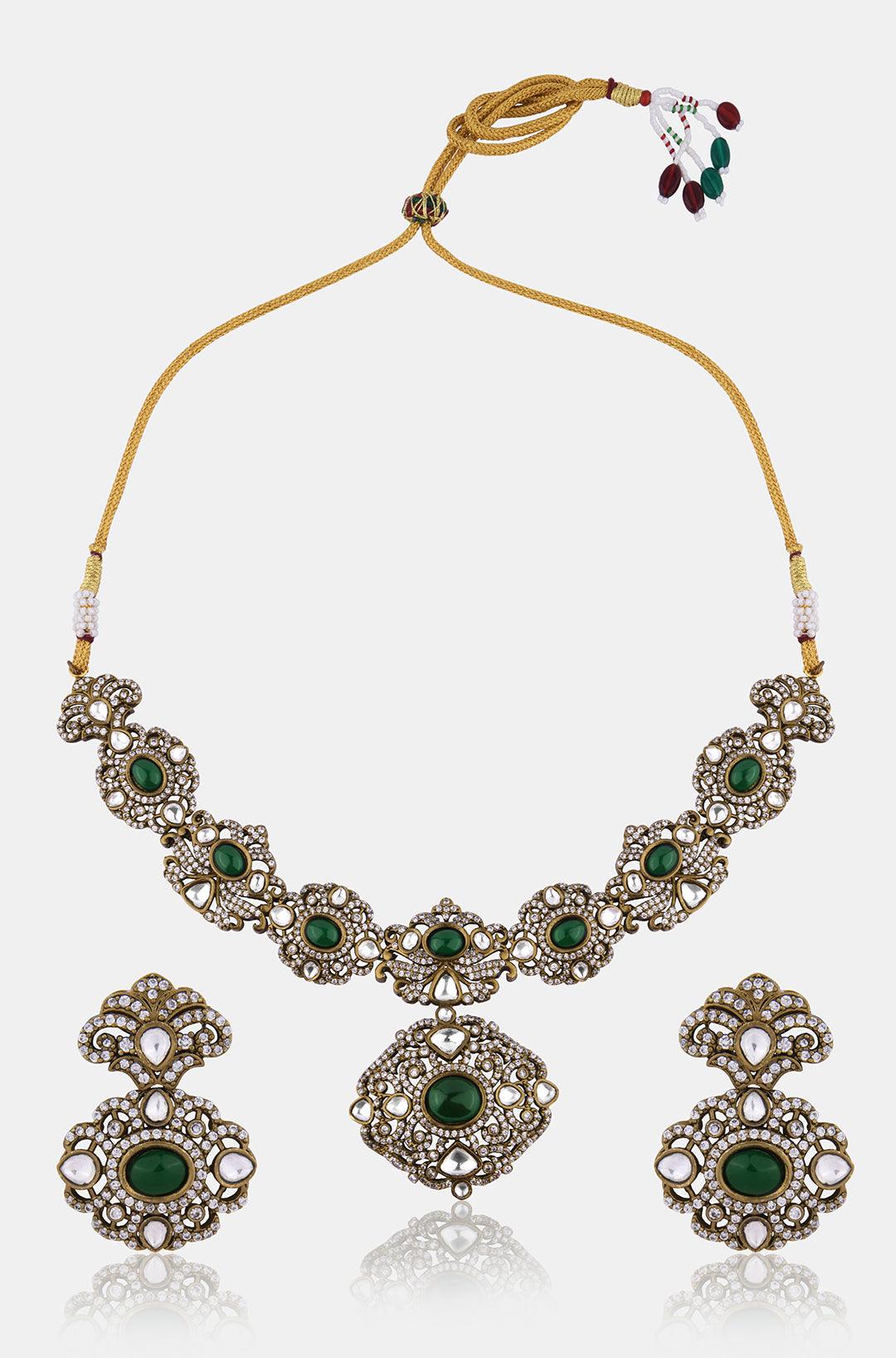 Emerald Victorian Charm Set - Dyulokha
