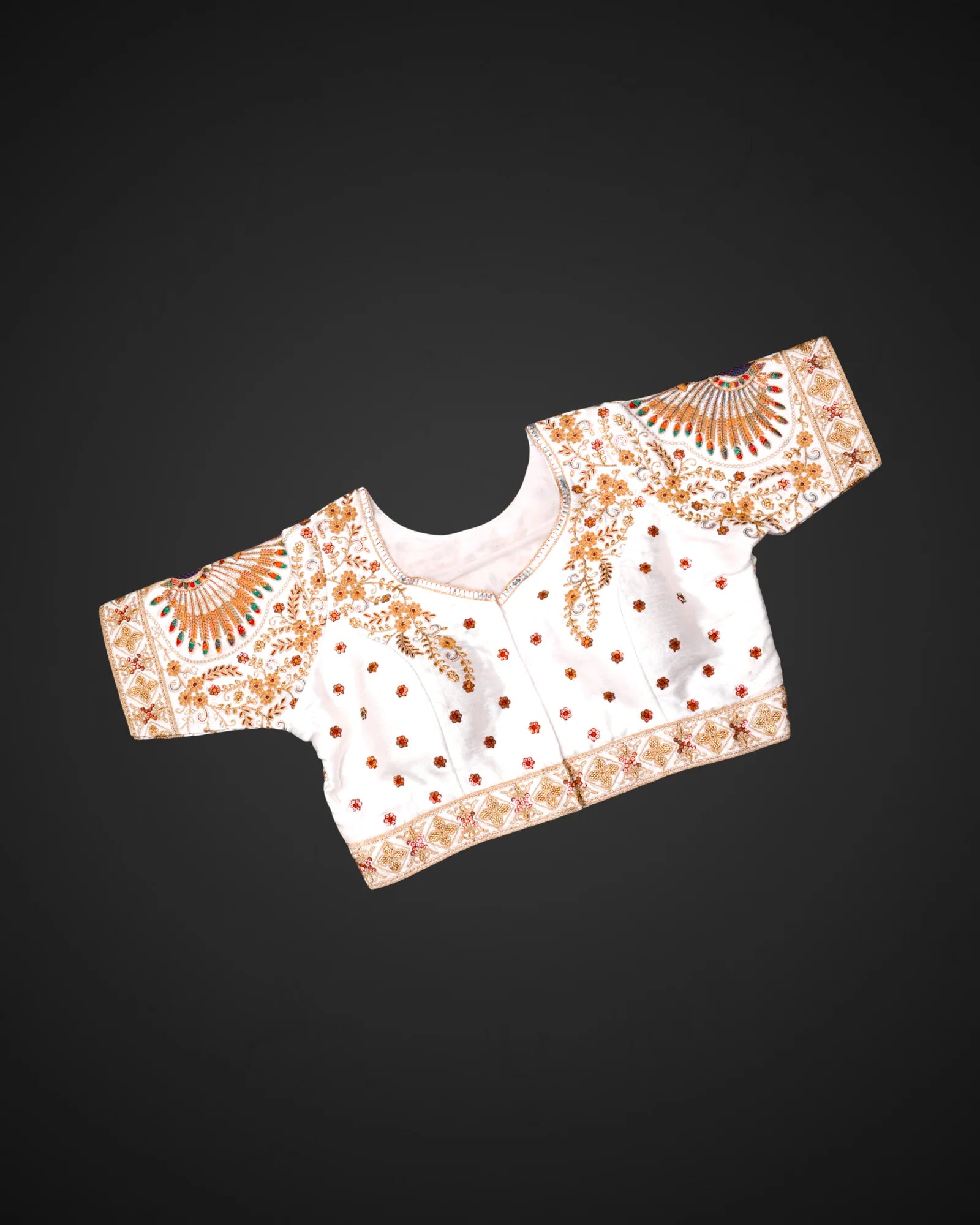 Silk Modern Cutout Readymade Blouse
