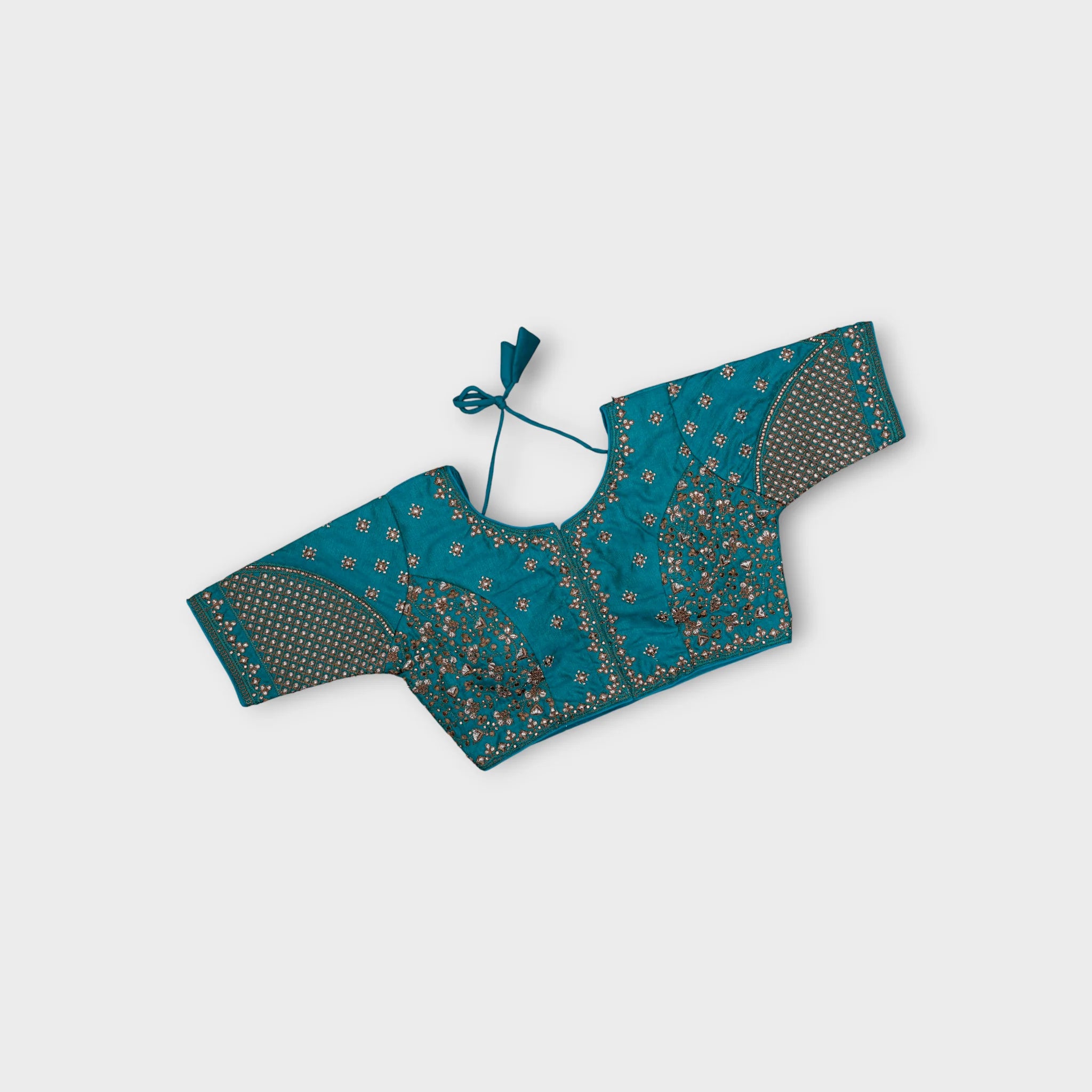 Phantom Silk Cutout Readymade Blouse