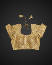 Square Neck Silk Embroidered Readymade Blouse